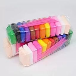 V.I.C DIY Ultra-Light Creative Art and Craft Air Dry Super Clay with Carving Molding Tools Kit for Girls and Boys (1 Pack of 12 Colors)-image-12