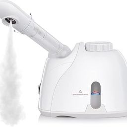Facial Steamer K-33S Face, Nose, and Cough Steam Vaporizer, Nozzle Inhaler, Facial Sauna, and Facial Steamer Machine for Adults and Kids Men,and, Women MultiPurpose Steamer (White)-45