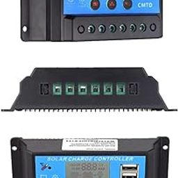 Ubersweet® 20A 12/24V Solar Charge Controller Dual USB LCD Display Auto Solar Cell Panel Charger Regulator Dual Output Charge and Discharge Controller'||-image-16