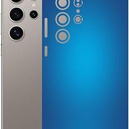AtOdds - Samsung Galaxy S24 Ultra (5G) - Mobile Back Skin Sticker - Lamination - Back Screen Guard Protector Film Wrap (Coverage - Back+Camera+Sides) (Design - Aqua Blue)-image-96