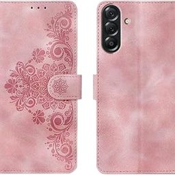 amazon basics Samsung Galaxy M16 5G Flip Cover | Card Pockets Wallet & Stand | Flip Cover for Samsung Galaxy M16 5G (Pink Flower)-picture-18