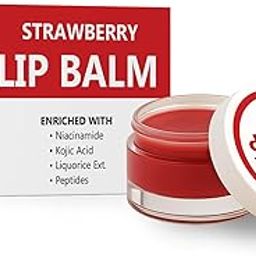 Dermtribe Nourishing Strawberry Lip Balm with SPF 50 PA+++ – For Dry & Dark Lips | Infused with Peptides, Kojic Acid & Niacinamide | Hydrating, Brightening Lip Balm for Men & Women 15g (Pack Of 2)-image-54