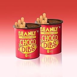 Beanly Choco-Hazelnut Dibs Spread with Breadsticks | Rich Hazelnut and Chocolate | pack of 2 (2X52 Grams)-11