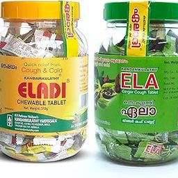 Kandamkulathy Eladi Candy Combo (Eladi Candy 315g Jar x 1 + Ela Ginger 315g Jar x 1)-28
