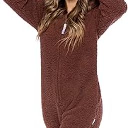 Short Sherpa Bear Adult Onesie- Teddy Bear Costume- Plush One Cosplay Suit for Adults, Women and Men-image-61