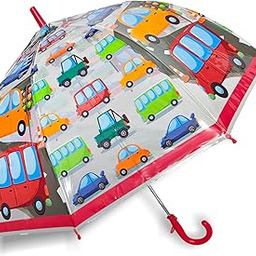 Kids' Transparent Umbrella with Cars Design-image-22