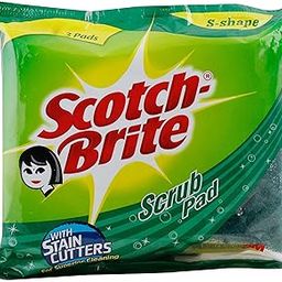 Scotch-Brite S - Shape Scrub Pad - (Green, Standard, 10 X 14 cm) Pack of 3-image-65