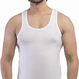 Bonus Men's Cotton Sleeveless Vest 85 cm (Pack of 6, White)-picture-35