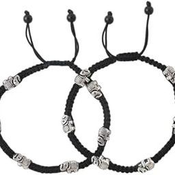 | Black Thread Anklets For Women and Girls | Latest Trend Elephant Charms Black Thread Anklets (Payal) For Women & Girls-image-84