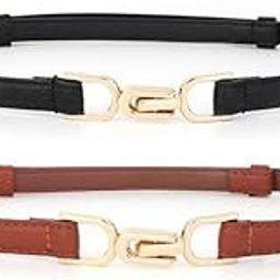 Womens Waist Belt Metal Pearl Buckle Narrow Adjustable Slim Waist Elegant Coat Dress MIdi Shirt Female Girls Belt-picture-11