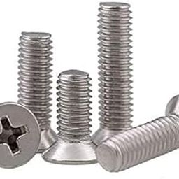 Phillips Drive Countersunk (CSK) Head Screws | Fully Threaded Machine Screws | Nickel Finish for Reliable Fastening (75, 10mm, M3)-30