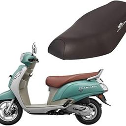 KSHEERI Access 125 Scooty Seat Cover Protect from Rust and Dust, PU Leather Waterproof Durable Seat Cover (Black)-image-72