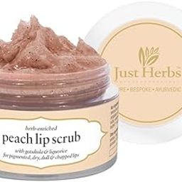 Just Herbs Ayurvedic Peach Lip Scrub For Dry,Chapped & Smoker Lips - SLS & Paraben Free 15gm-10