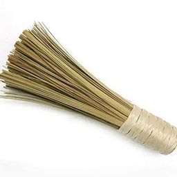 Saylani Enterprises 12" Wok Brush Cleaning Whisk Bamboo Scrub Brush Kitchen Cleaning Brushes Bamboo Pot Scraper Scrubber Dish Pan Brush for Cooking Skillet Grill Utensils Scrubbing Cleaning-image-0