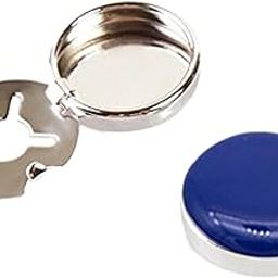 2Pcs Classic Men Cufflinks Ordinary Shirts Decor Round Button Covers Blue | Cufflinks | Mens Jewelry-image-27