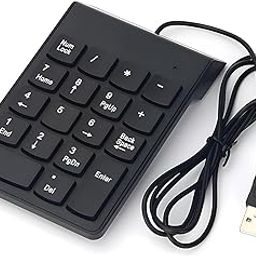Vyar USB 2.0 Wired Numeric Keypad Slim Mini Number Pad Digital Keyboard 18 Keys Numpad for iMac/Mac Pro/MacBook/MacBook Air/Pro Laptop PC Notebook Desktop.-3