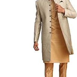 Men's Cotton Blend Printed Kurta Set-image-38