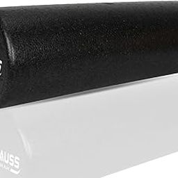 Strauss High Density Foam Roller | Deep Tissue Massage Roller for Knee Exercise, Muscles Recovery & Physiotherapy | Home Gym Fitness Equipment for Full Body Relaxation and Flexibility | 45cm,(Black)-image-70