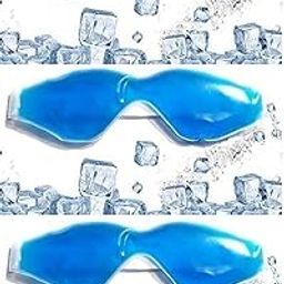 JK ENTERPRISE (PACK OF 3) Aqua Cooling Gel Relaxing Eye Mask for Dark Circles, Cooling Eyes, Pain Relief, Redness, Eye Patches, Sleeping Cool Pad Suitable for All Family Members (3 PC SMALL SIZE BLUE)-image-85