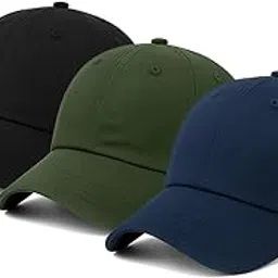 Amazon Brand - Anarva Unisex Cotton Baseball Cap Combo Pack of 3-picture-3