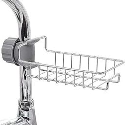 Sink Saucet Stand Sink Caddy Organizer Bathroom Faucet Soap Scrubbers Sponge Holder Holder Faucet Caddy for Bathroom Shelf Stand Caddy Rack Towel Holder Faucet Caddy-picture-12