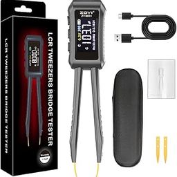 LCR Meter, ZOYI 10KHz LCR Meter Tweezer with 0.5% Accuracy, Digital Multimeter Tester with OLED Display, Tester for SMD, ESR, Resistor, Capacitor, Inductance, Voltage, Frequency, Diode-image-52
