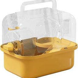 FABLOFT® Hamster Cage Compact Small Animal Cage for Sugar Glider Rabbit Small Animals Yellow-image-50