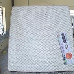 King Size Quilted Mattress Topper, Foam Filled, Knitted Fabric Cover-image-28