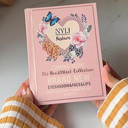NYLI Professional 5-in-1 Makeup Book Kit | Comprehensive Palette Featuring Glitter & Matte Eyeshadows, Highlighter, Blush, Contour, Lip Colors and Eyebrow Enhancers all in 1 combo set (Multicolor)-13