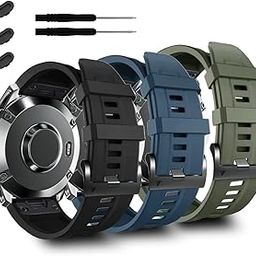 ZPJPPLX Compatible with Garmin Fenix 6/Fenix 6 Pro Silicone Wrist Strap,22mm Quickfit Watch Band for Garmin Fenix 7/Fenix 5 Plus/Fenix 5/Forerunner 955/945/935/Epix/Descent G1/Approach S60/Quatix5-6