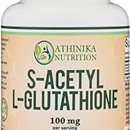 S-Acetyl L-Glutathione Capsules - 100mg, 60 Count (Acetylated Antioxidant - More Absorbable Than and Liposomal, Non-GMO and Gluten Free)-image-90