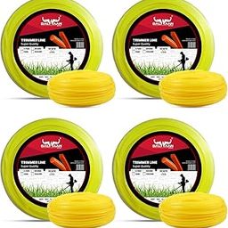 Balwaan Krishi Trimmer Line 3mm 50 Meter Pack of 4 (Square) | Nylon Rope Bundle for Tap n Go | Suitable for All Types of Brush Cutters | Used in Grass Cutting-image-9