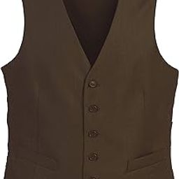 Mens Formal Suit Vest, Light Brown, 3X-Large-image-96