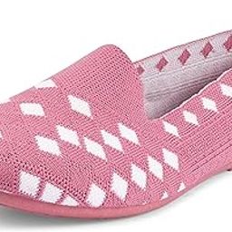 Memory Foam Women's Casual Knitted Slip-On Belly Shoes | Comfortable Lightweight Bellies/Fabric Juttis for Office Travel for Girls and Ladies | Jade Black| 4 | Sizes 4-9-9