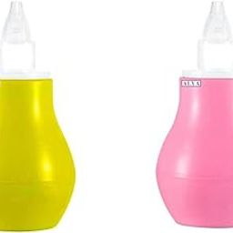 The Cheeky Kidzz Baby Nasal Nose Aspirator| Vacuum Nose Suction Cleaning Tool| Aspirator Nose Vacuum Sucker Baby Teether Best For Babies Blocked Nose Mucus Congestion Relief (YELLOW,PINK;0 Months + )-image-88
