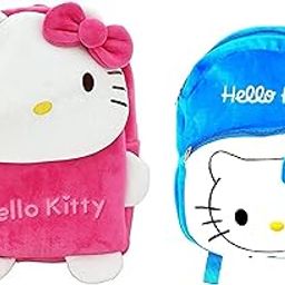 Kids School Bag Soft Plush Backpack Cartoon Bags Mini Travel Bag for for Girls Boys Toddler Baby Hello Kitty & Hello Kitty-image-78