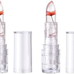 ROODILES Moisturizing And Hydrating Flower Crystal Glossy Lipstick For Women/Girls | Long Lasting & Easy to Use | Nourishing Waterproof Transparent Color Changing Lip Balm Lipstick (Pack of 2)-6