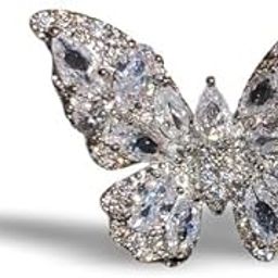 Butterfly Earcuffs Earrings for Women fashion 1 Pcs Anti tarnish Non Without Piercing Rhodium Plated American Diamond Zircon Hypoallergenic Girls Ear Cuff Silver Stylish Jewellery Gift-image-5