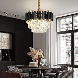 300 MM Crystal Big Size Jhumar Ceiling Light for Living Room/Hall/Bed Room Chandelier Ceiling Lamp (Gold, Black) BZ1_GO_CL 3044-picture-4