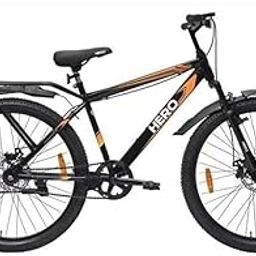 Hero Next 26-inch Mountain Bike with Disc Brakes, Integrated Carrier,Black and Orange, Single Speed-image-77