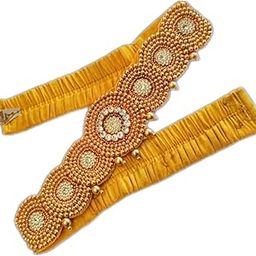 Traditional embroidery cloth Saree Waist Belt stretchable Kamarpatta kamarband for Women (zardosi belt for saree)-image-35