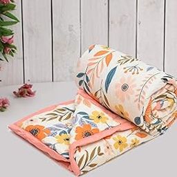 COZY FURNISH Super Soft Microfiber Quilted Comforter,Quilt Bed Cover for Double,90X100(Inches) King Size Bed Luxury Breathable 220 GSM Cozy Super Soft Printed Comforter-image-92