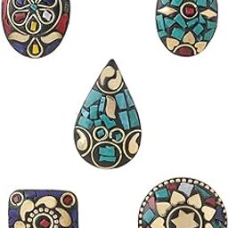 Rings for Women and Girls Laac Rings| Gold Tone Laac Desiged set of 5pcs Rings | Birthday Gift for girls and women Anniversary Gift for Wife-9