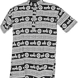The MAKKI Trends Om Printed Kurta for Mens and Boys & Girls Pure Cotton Straight Kurta, Short Sleeve Mahadev Mahakal Kurta, Events, Festivals, and Religious Ceremonies-image-39