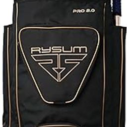 Rysum Pro 2.0 Waterproof Polyester Cricket Kit Bag | Large Main Compartment for Full Crick Equipment | 2 Bat Pockets, Shoe Compartment & Utility Pocket | Heavy Duty Cric Gear Bag for Men & Boys-image-4