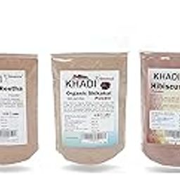 Khadi Omorose Amla Reetha Shikakai Bhringraj Hibiscus Powder combo (Pack of 5)-25