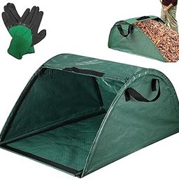 Leaf Collector, Portable Leaf Bags Garden Bag Lawn and Leaf Bags Reusable,Leaf Pick Up Tools for Weeds, Branches and Garden Waste with Garden Gloves-image-25