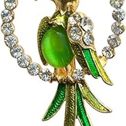 B-Fashionable Swinging Parrot Brooch-image-37