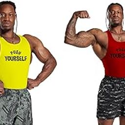 Gym Vest Workout Tank Top Set, 2 Pack, Men's Fitness Muscle Shirts Multicolour S M L XL XXL XXXL 219-image-74