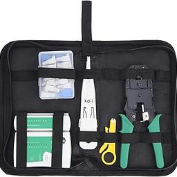 ELBME® Network Cable Tester Repair Set, Portable Durable Professional Network Cable Repair Tool Kit, ABS for Network Wiring Work Network Cable Detection-17